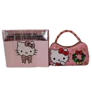 Hello Kitty Christmas Lot Limited Edition Creme Shop [NEW] And Sanrio Tin Purse